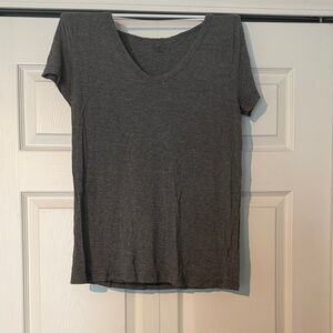 Merona Charcoal Short Sleeve V-Neck Tee
